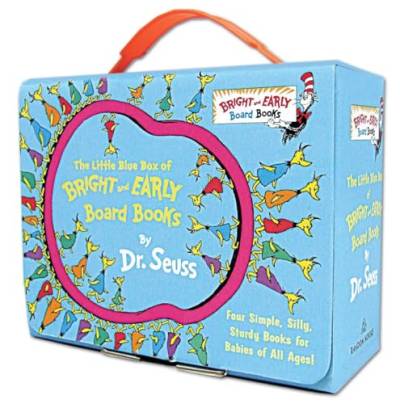 The Little Blue Boxed Set of 4 Bright and Early Board Books: Hop on Pop; Oh, the Thinks You Can Think!; Ten Apples Up On Top!; The Shape of Me and Other Stuff (Bright & Early Board Books(TM)) von Random House Books for Young Readers